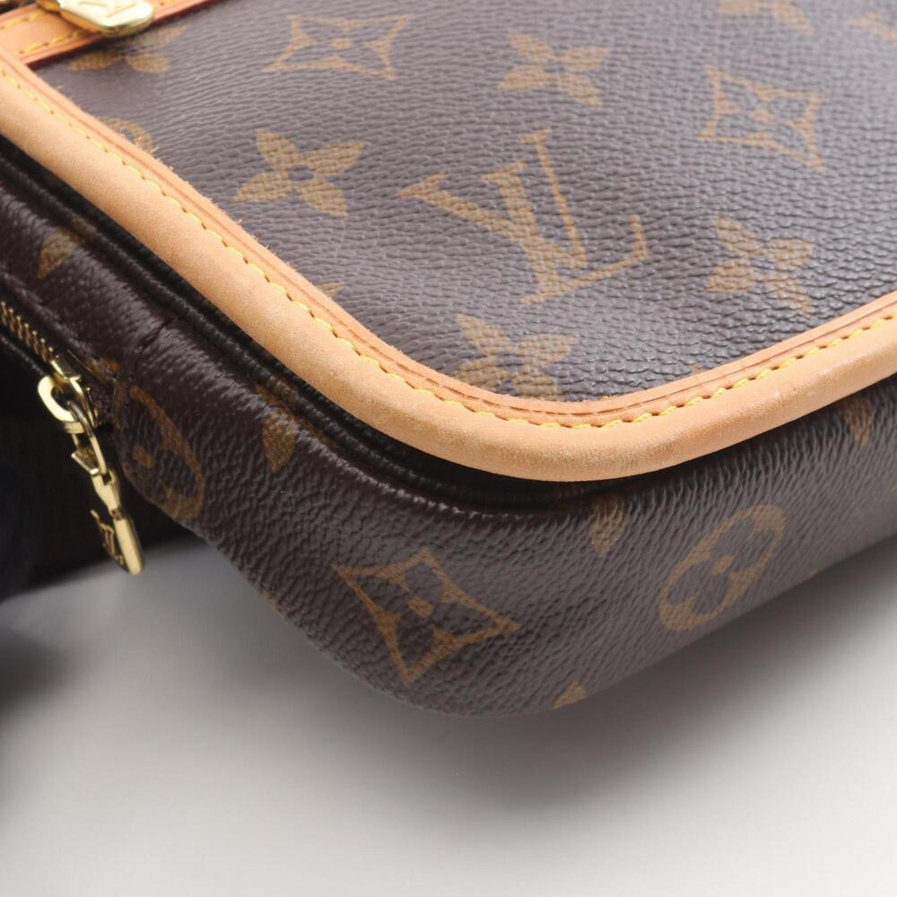 LOUIS VUITTON Authentic Brown Monogram Leather Fanny Pack - Picture 7 of 9